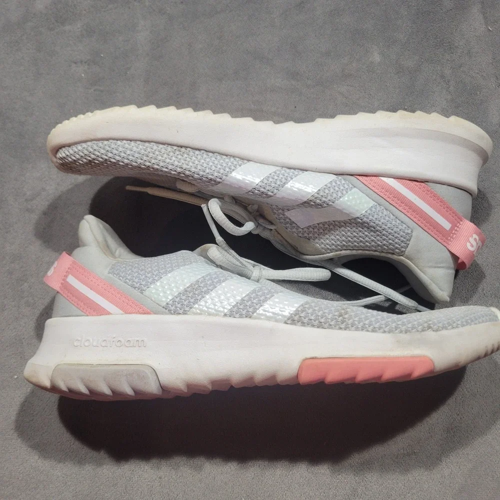 Adidas Racer TR21 Womens Running Shoes Halo Silver Pink GZ5250 Size 5